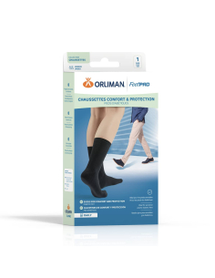 CHAUSSETT DIAB FEETPAD NOIR T3 2