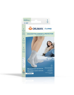 CHAUSSETT DIAB FEETPAD GRIS T4 2