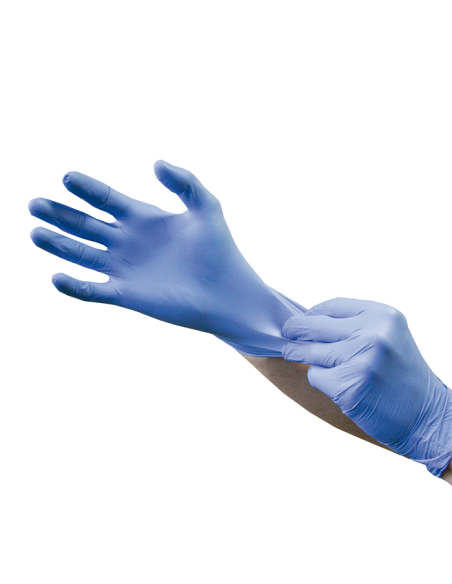 Gant d'examen en nitrile BLEU SENSISKIN sans poudre 240 mm T 8/9 LARGE