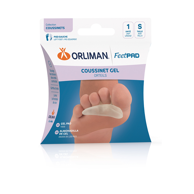 COUSSINET GEL ORTEIL GAUCHE TS FEETPAD