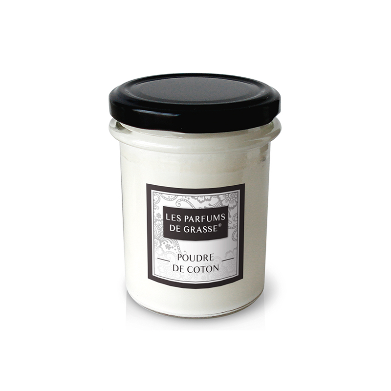 BOUGIE PARFUMEE 160GR POUDRE COTON