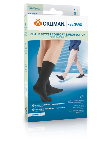 CHAUSSETTE PIED DIABET DAILY FEETPAD T1
