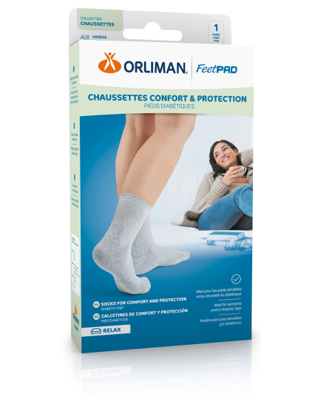 CHAUSSETTE PIED DIABET RELAX FEETPAD T1