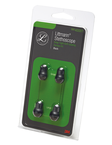 KIT PD STETHO LITT EMBOUT 2GM+2PM NOIR