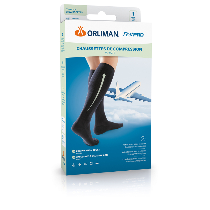 CHAUSSETTE COMPRES VOYAGE FEETPAD T1