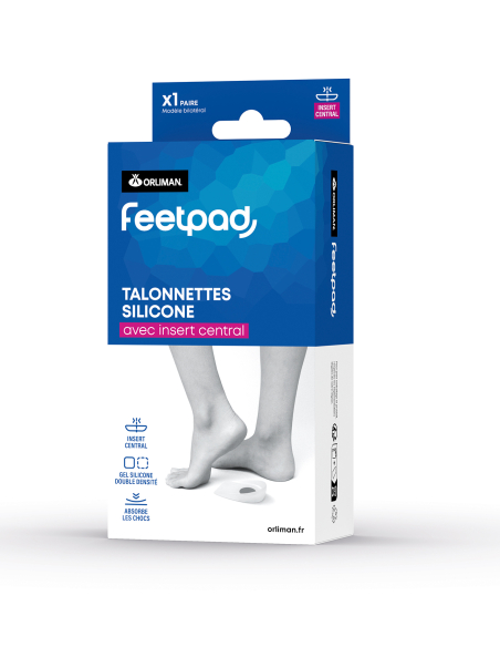 TALONNETTE SILICONE INSERT CENTRAL T1 35 - 38 FEETPAD