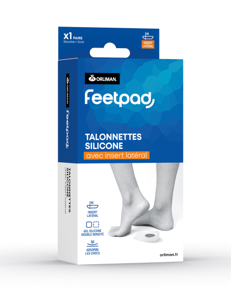 TALONNETTE SILICONE INSERT LATERAL T1 35 - 38 FEETPAD
