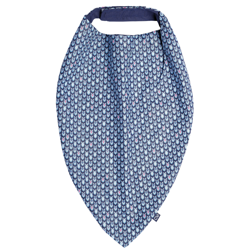 BAVOIR FOULARD COTON IMPRIME BLEU