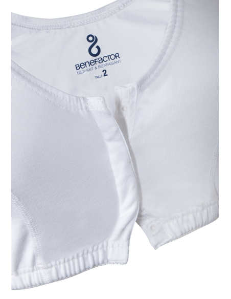 BRASSIERE OUVERT DEVANT PRESS BLANC T1