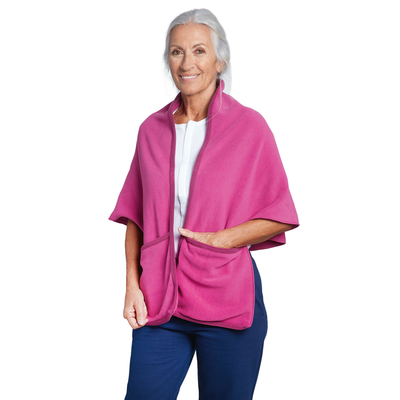 CAPE POLAIRE+POCHE LIMA FUSHIA TU