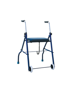 Rollator 2 roues bleu à...