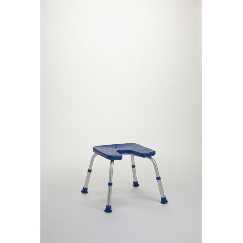 Tabouret de douche avec découpe BLEU...