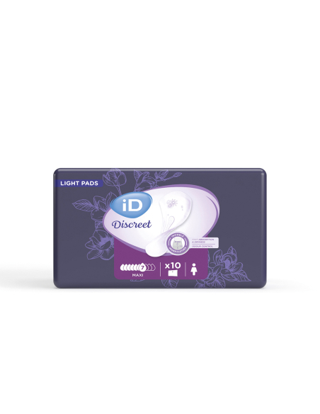 ID DISCREET LIGHT PADS WOMEN MAXI 12X10U