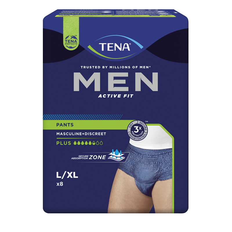TENA MEN ACTIVE FIT PLUS TL/XL 4X8U