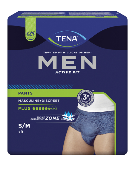 TENA MEN ACTIVE FIT PLUS TS/M 4X9U