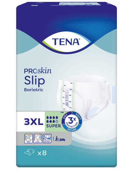 TENA SLIP PROSKIN BARIATRIC SUPER XXXL 4X8U
