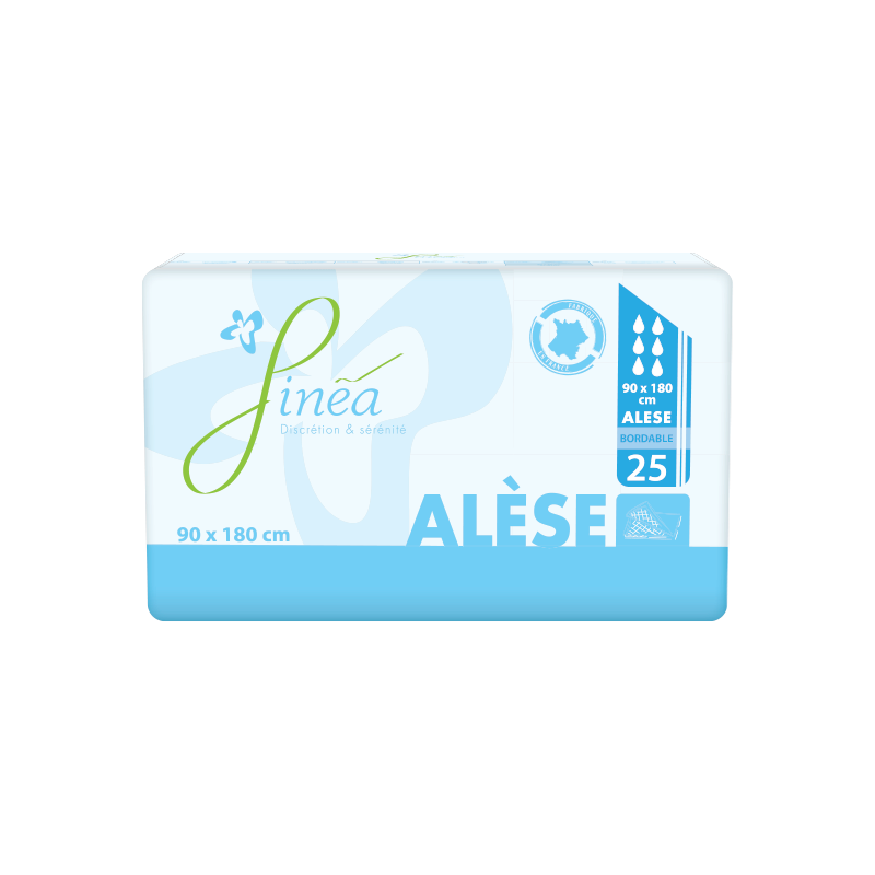 Alèse bordable FINEA 90 x 180 cm - 100 g