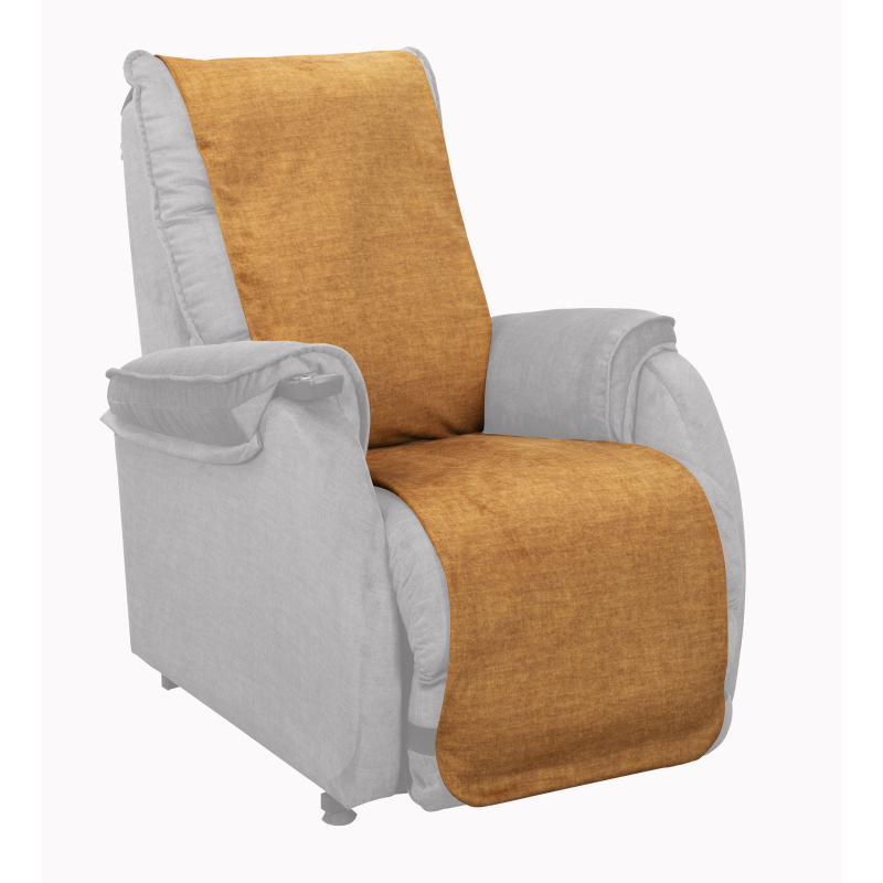 Protection de fauteuil, gris chiné...