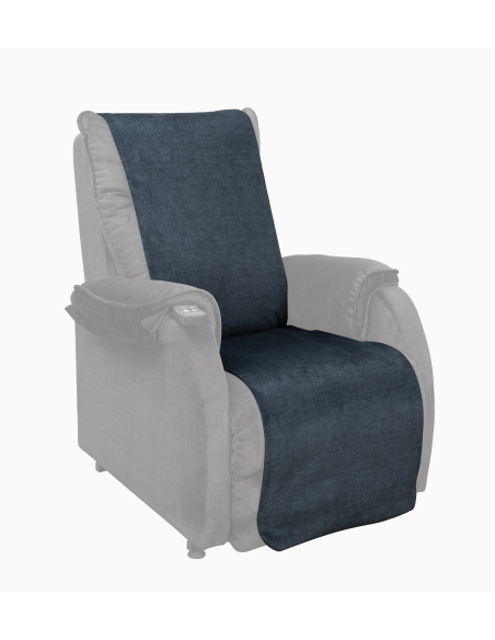 Protection de fauteuil, velours galène (ALT/LUX)