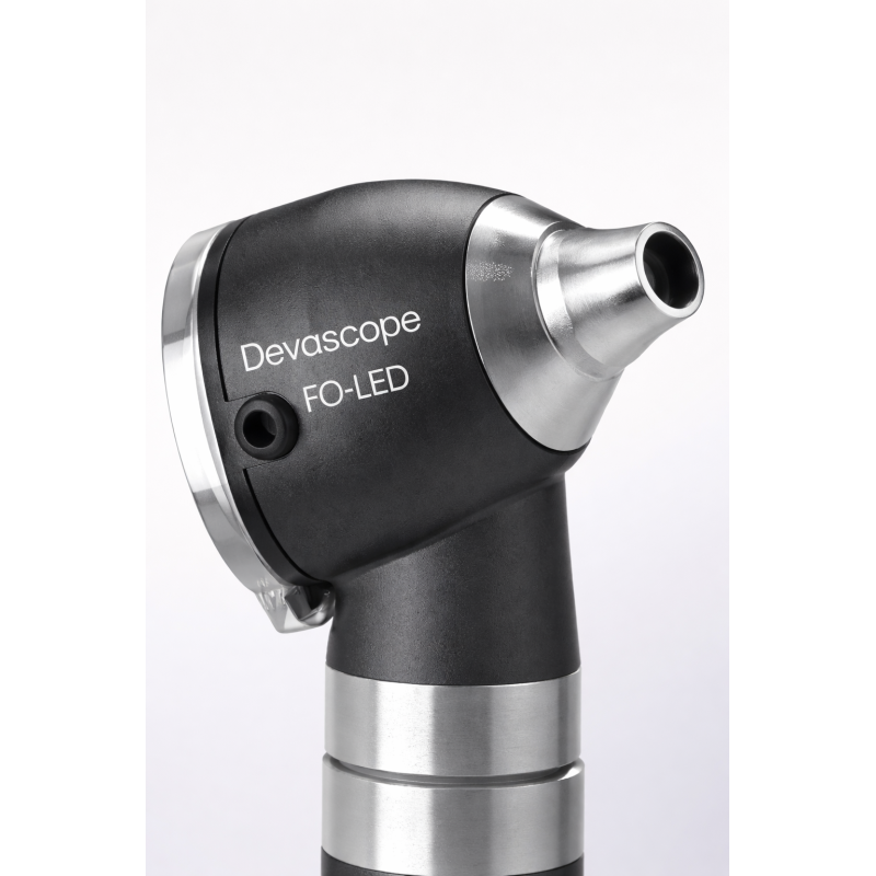 Otoscope DevaScope, FO LED - Noir