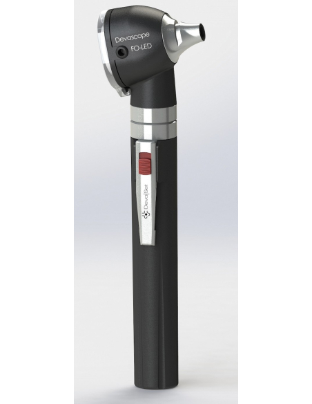 Otoscope DevaScope, FO LED - Noir