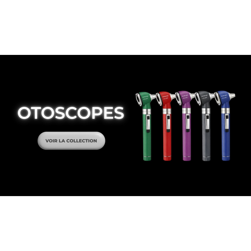 Otoscope DevaScope, FO LED - Noir