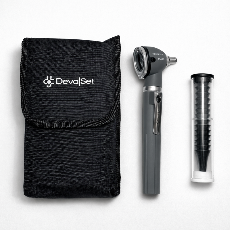 Otoscope DevaScope, FO LED - Gris