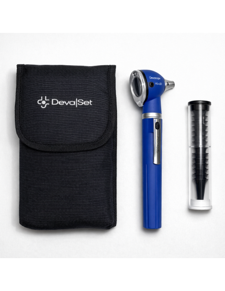 Otoscope DevaScope, FO LED - Bleu