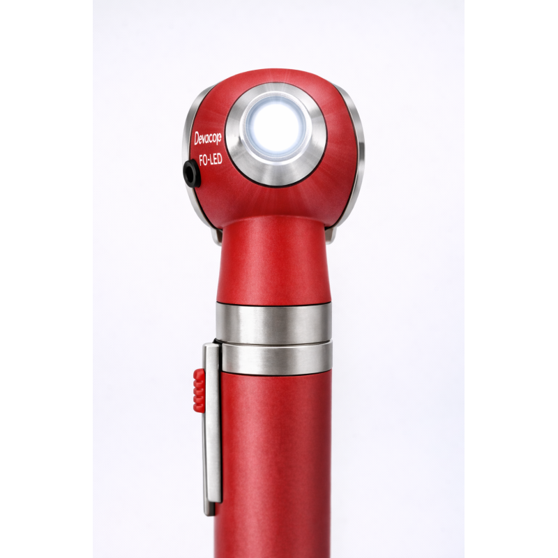 Otoscope DevaScope, FO LED - Rouge
