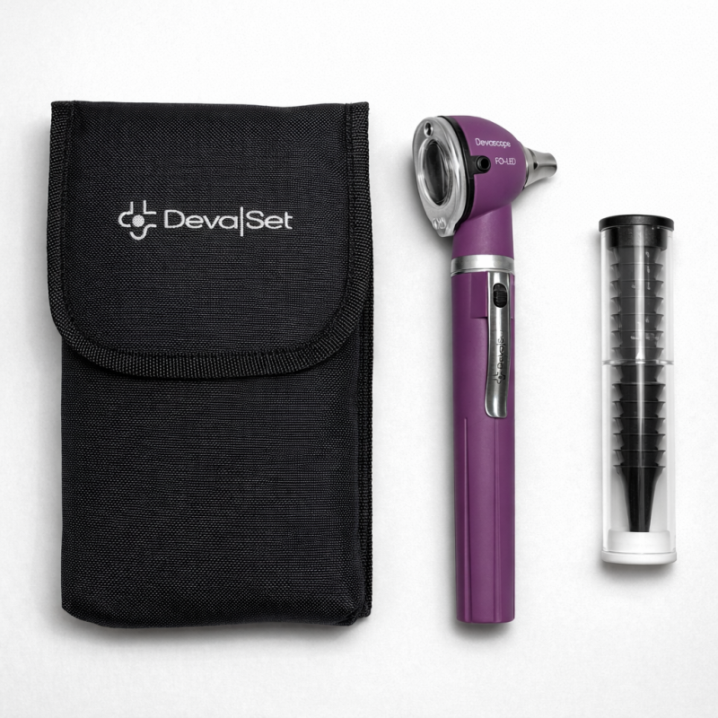 Otoscope DevaScope, FO LED - Violet