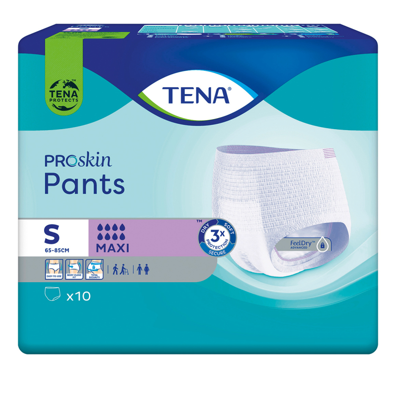 TENA PANTS PROSKIN MAXI SMALL 4X10U
