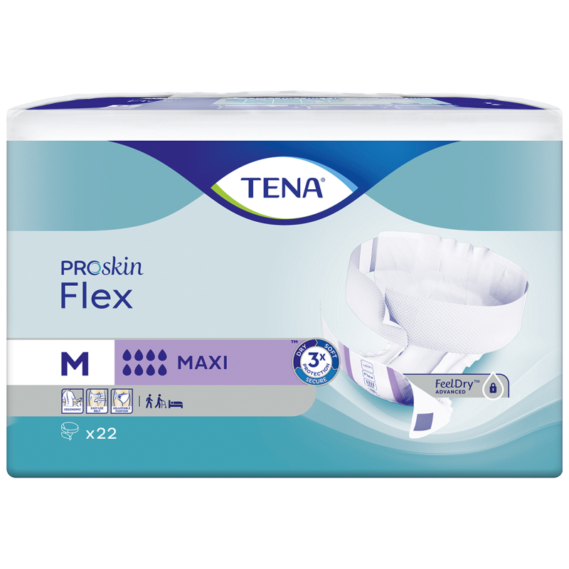TENA FLEX PROSKIN MAXI MEDIUM 3X22U