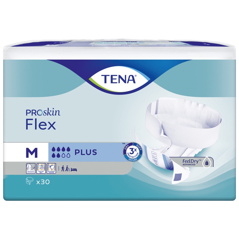 TENA FLEX PROSKIN PLUS MEDIUM 3X30U