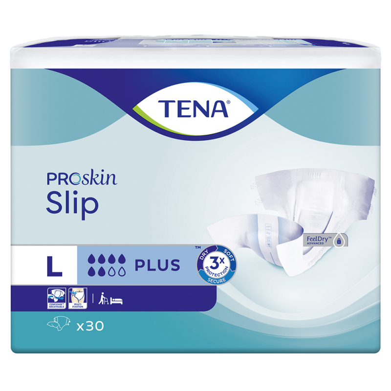 TENA SLIP PROSKIN PLUS LARGE 3X30U