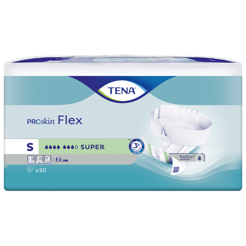 TENA FLEX PROSKIN SUPER SMALL 3X30U