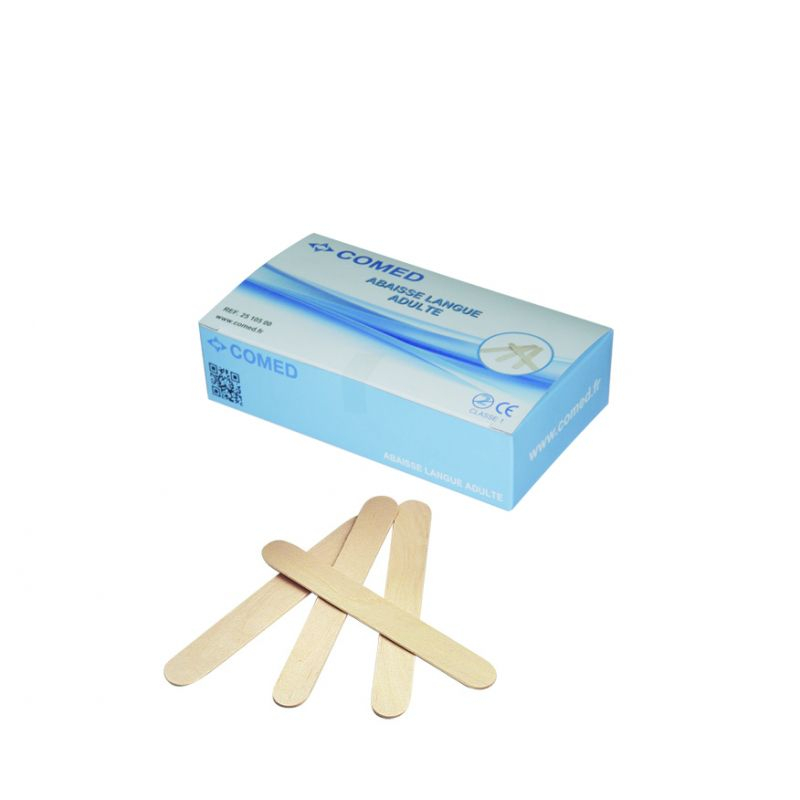 ABAISSE LANGUE ADULTE/BOITE 100pcs