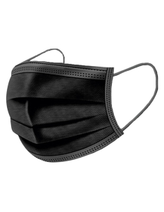 Masque 3 plis type IIR noir...
