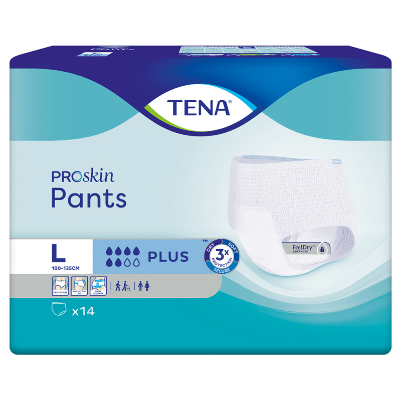 TENA PANTS PROSKIN PLUS LARGE 4X14U