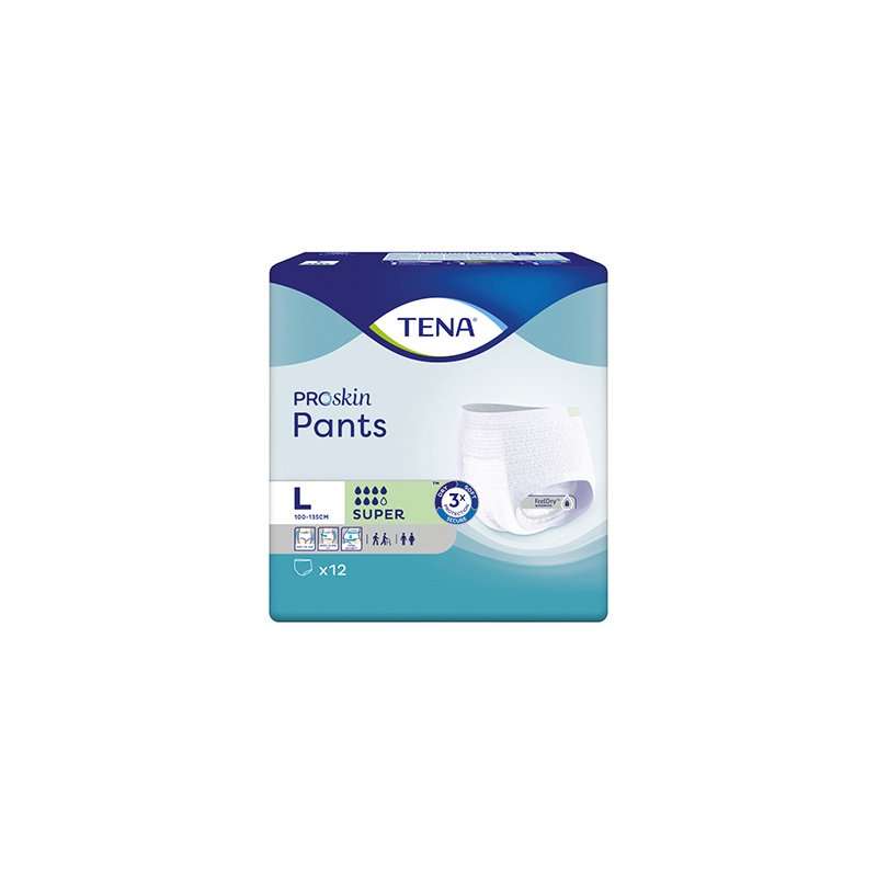 TENA PANTS PROSKIN SUPER LARGE 4X12U