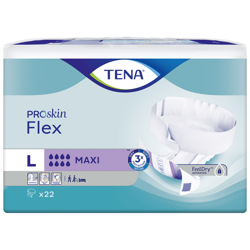 TENA FLEX PROSKIN MAXI LARGE 3X22U