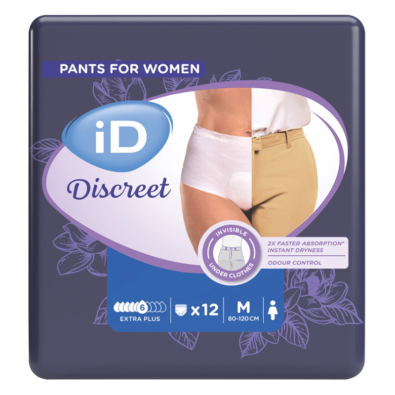 ID DISCREET PANTS WOMEN EXTRA+ M 8X12U