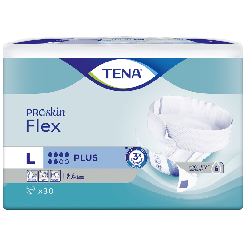 TENA FLEX PROSKIN PLUS LARGE 3X30U