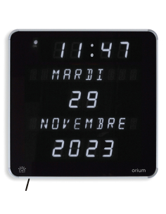 HORLOGE EPHEMERIS LED BLANC...