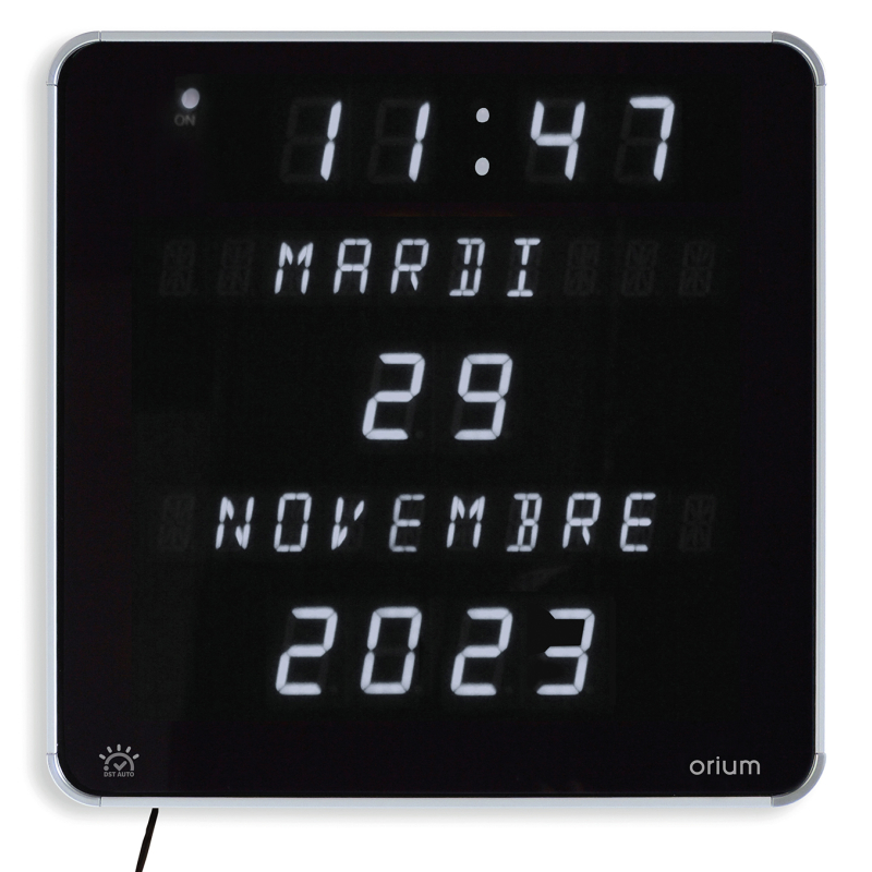 HORLOGE EPHEMERIS LED BLANC DST
