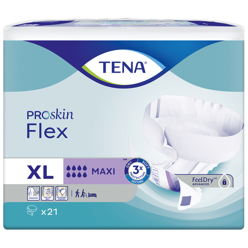 TENA FLEX PROSKIN MAXI EXTRA LARGE 3X21U