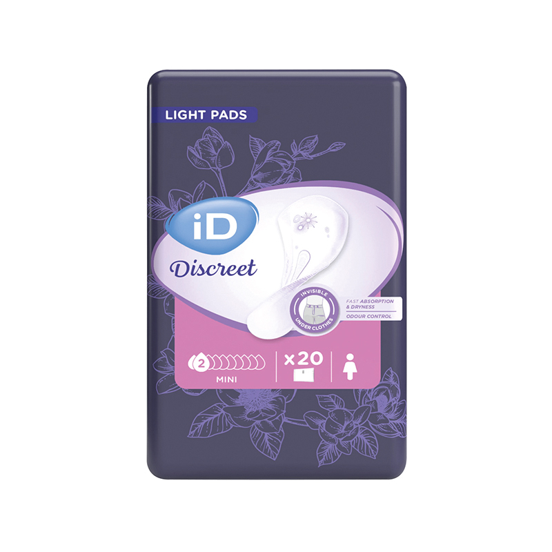 ID DISCREET LIGHT PADS WOMEN MINI 24X20U