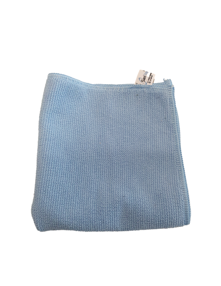 CARRE MICROFIBRE 32 X 32 BLEU - SACHET DE 10