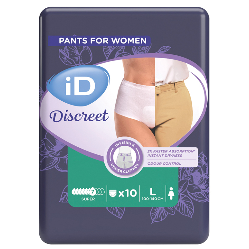 ID DISCREET PANTS WOMEN SUPER L 8X10U