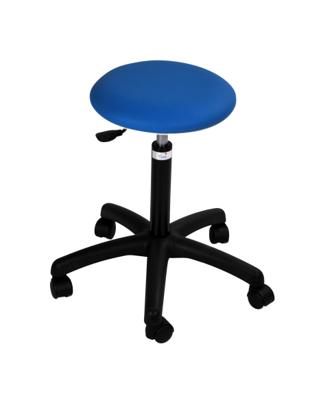 TABOURET PIED POLYAMIDE NOIR - ASSISE 4 CM (ø 33 CM)