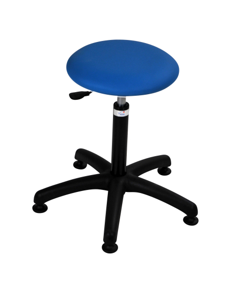 TABOURET PIED POLYAMIDE NOIR - ASSISE 4 CM (ø 33 CM)